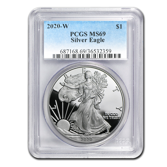 2020-W Silver American Eagle PR-69 PCGS 2020-W Silver American Eagle PR-69 PCGS